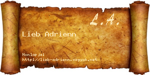 Lieb Adrienn névjegykártya